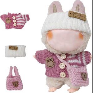 3 Piece Beanie sweater and bag Fit Labubu( Labubu Not Included)